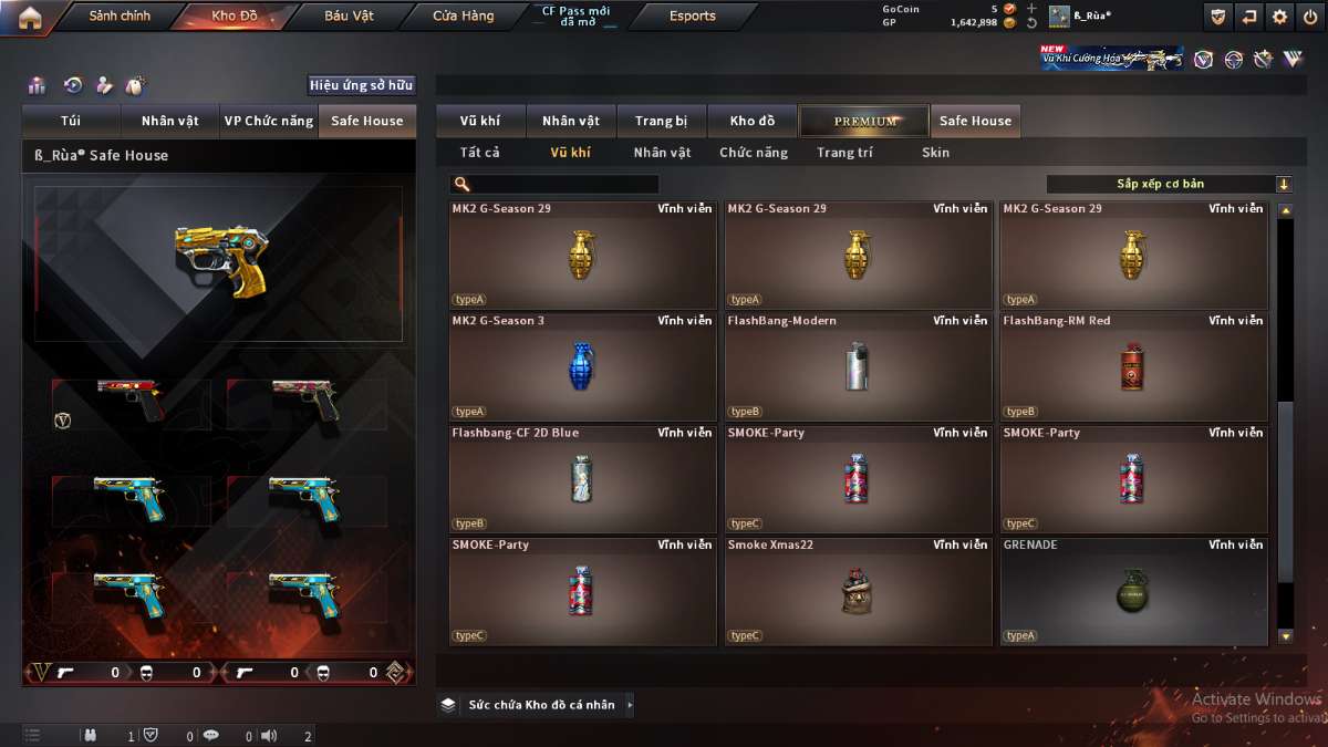 shop acc cf uy tin gia re